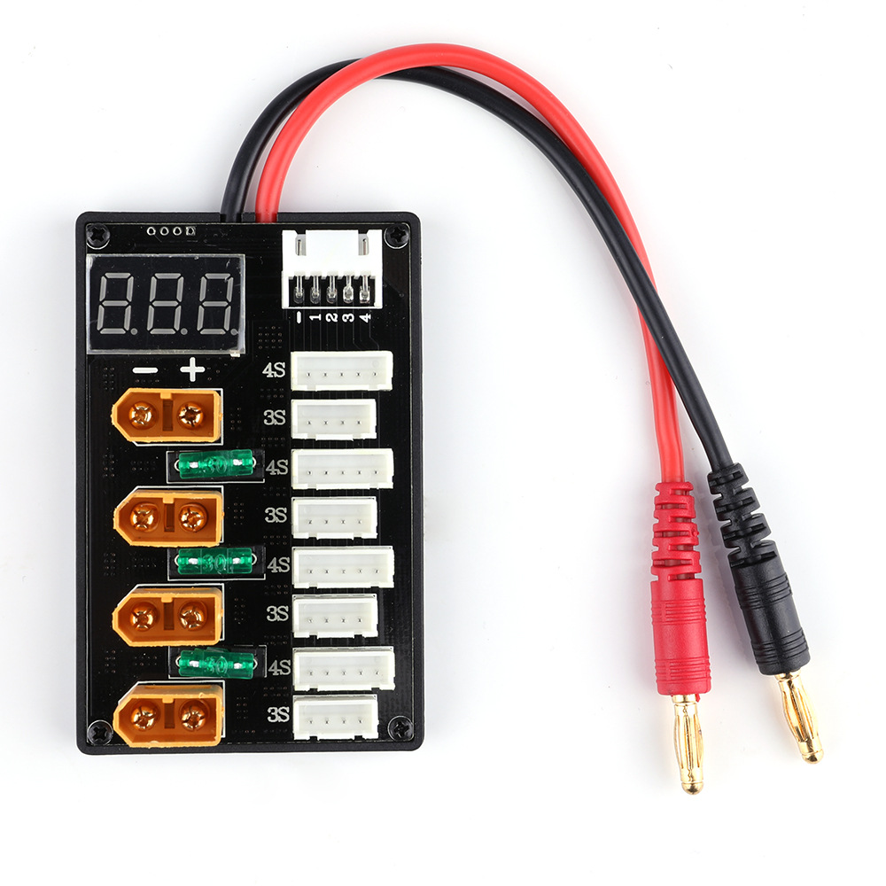 Lipo Parallel Charging Board - XT60 Cắm 3S 4S Lipo Pin