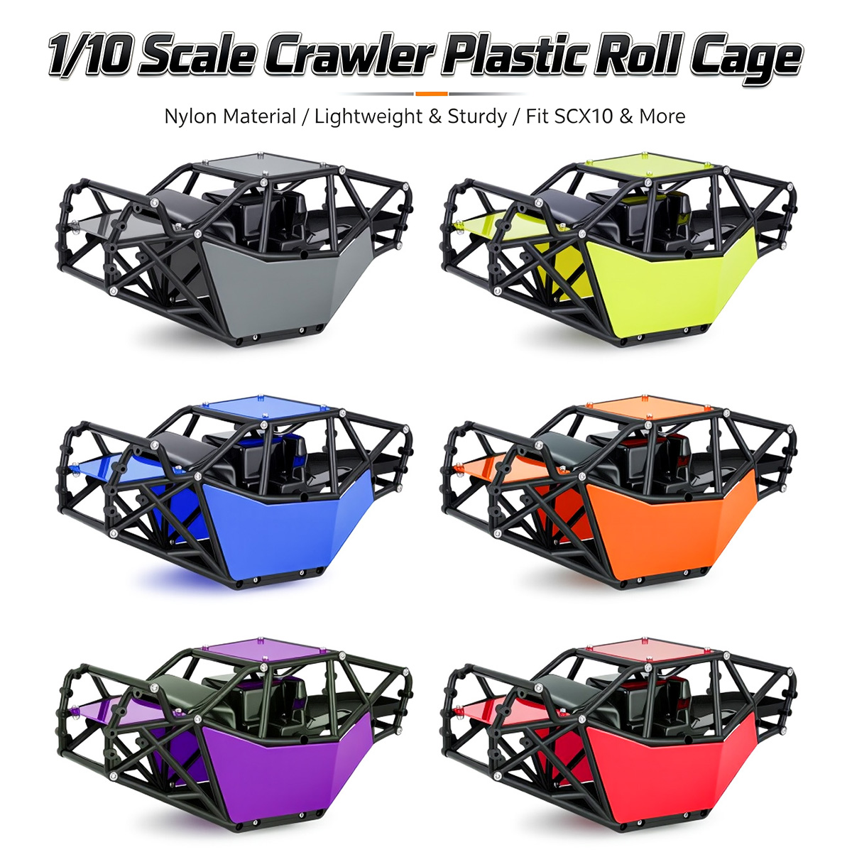 Rc Rock Crawler - Nylon Roll Cage Rock Buggy Shell