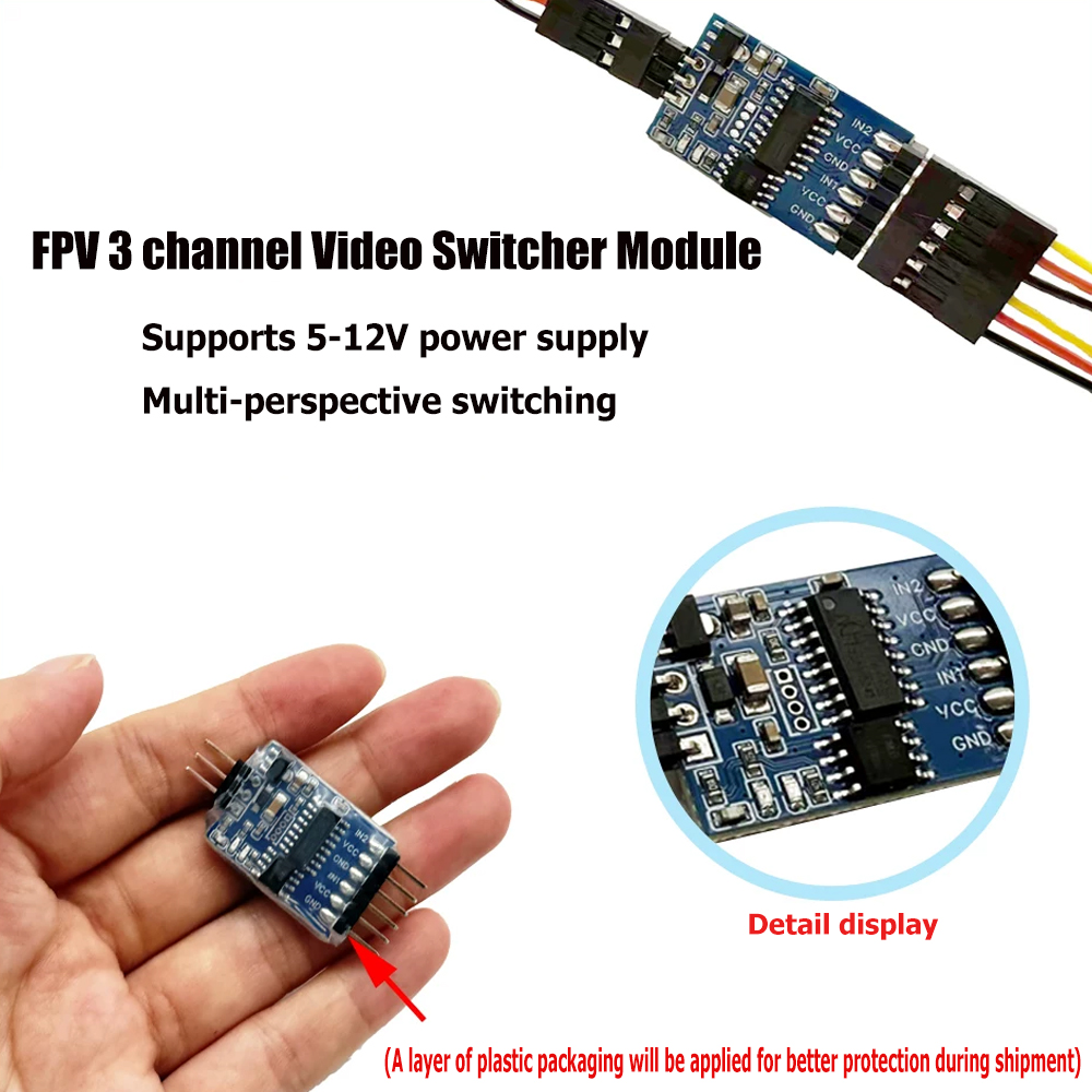 5.8G 3 Channel Video Switcher  - đánh giá và giá Receiver Rc Drone