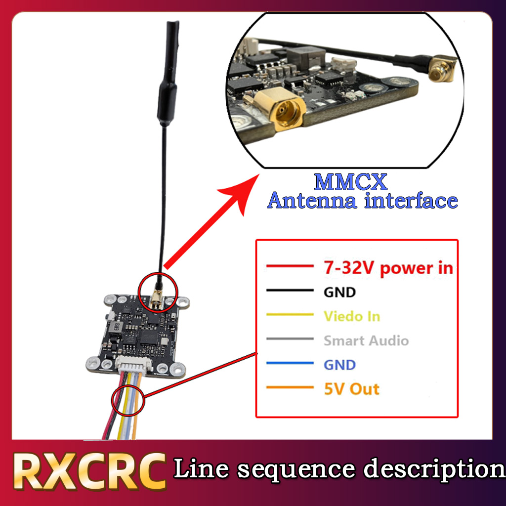 RXCRC 5.8G Module 48CH 1.6W VT - đánh giá và giá Receiver Rc Drone