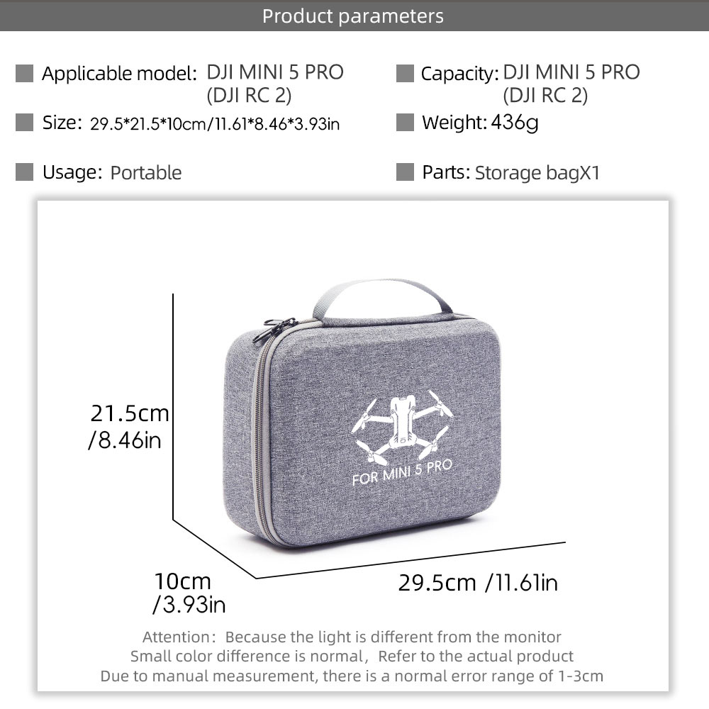 Storage Carry Case for DJI Min - đánh giá và giá Drone Carrying Bag