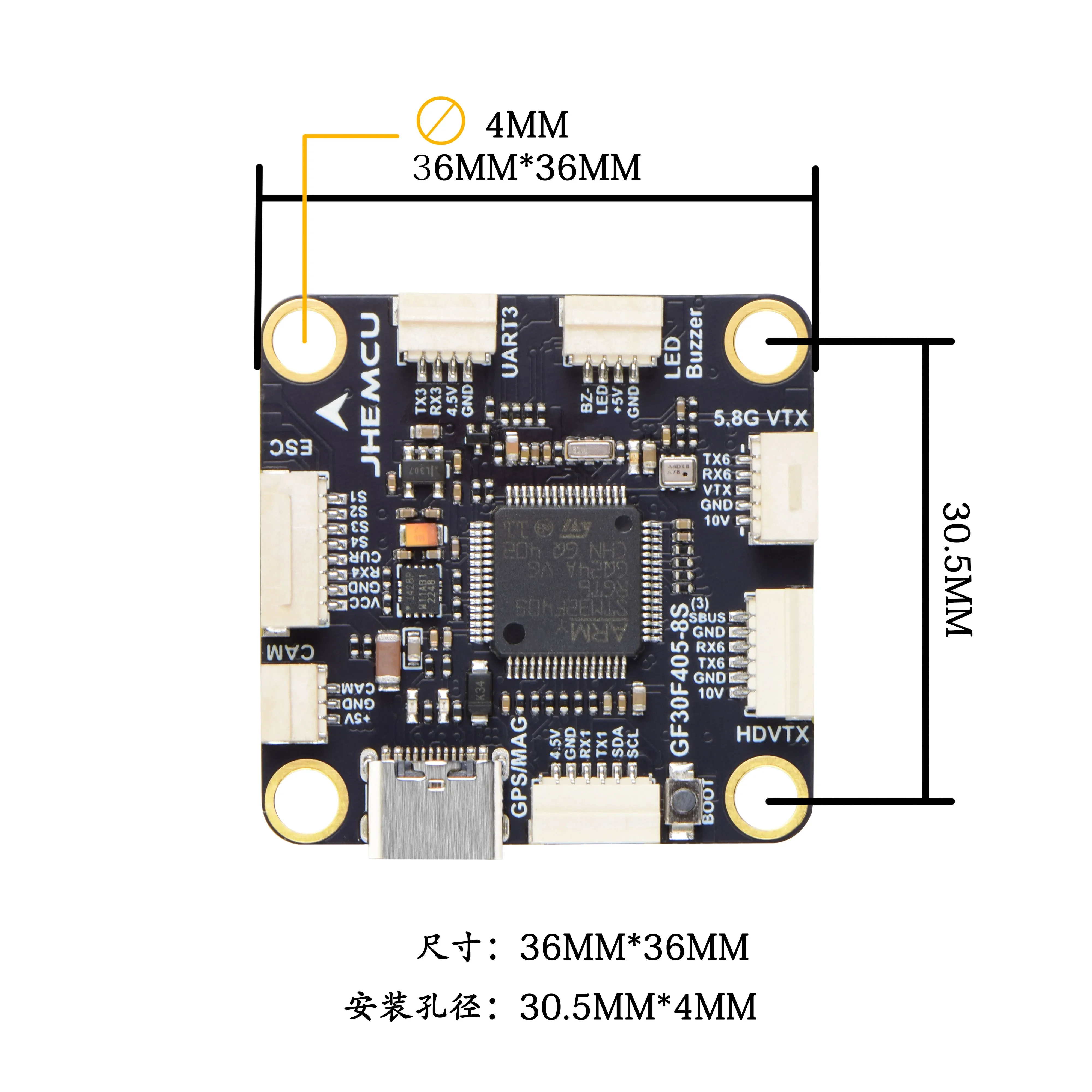 JHEMCU GF30F405 AIO Flight Con - đánh giá và giá Drone Dji Rc 3