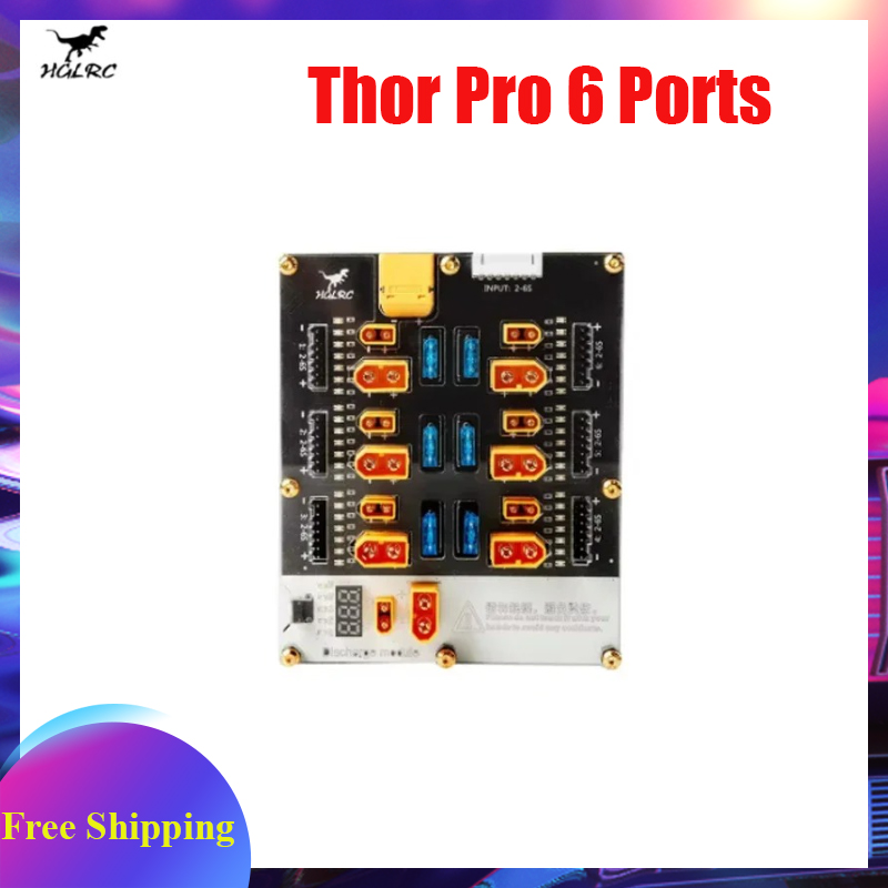 HGLRC Thor Pro 6 Ports Battery - đánh giá và giá Lipo Parallel Charging Board