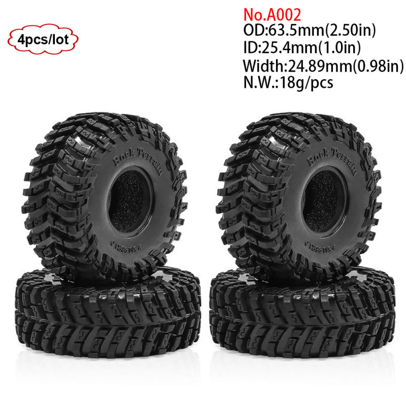 4PCS 1.0inch 57-67mm RC Crawle - đánh giá và giá Rc Rock Crawler