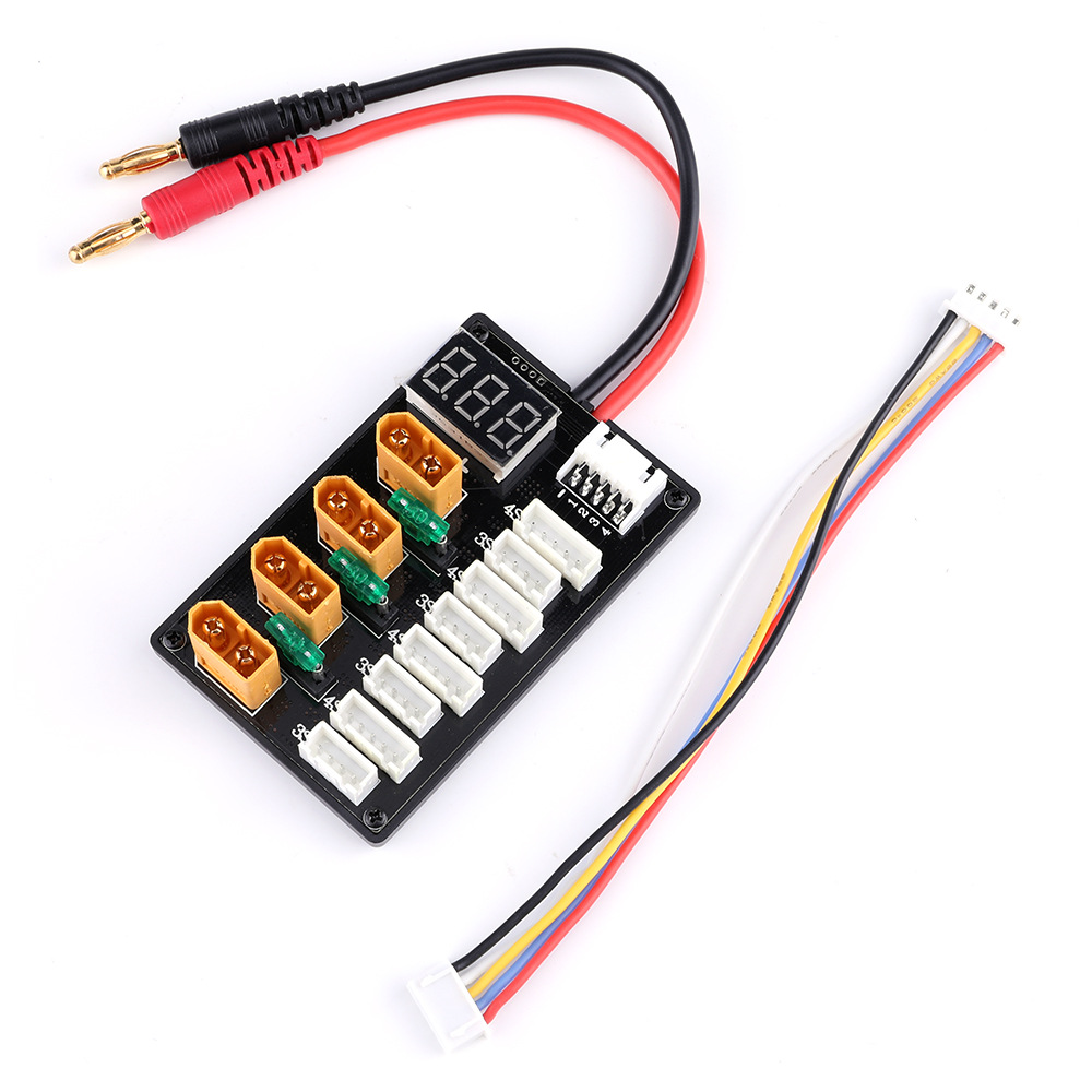 XT60 Cắm 3S 4S Lipo Pin Song S - đánh giá và giá Lipo Parallel Charging Board