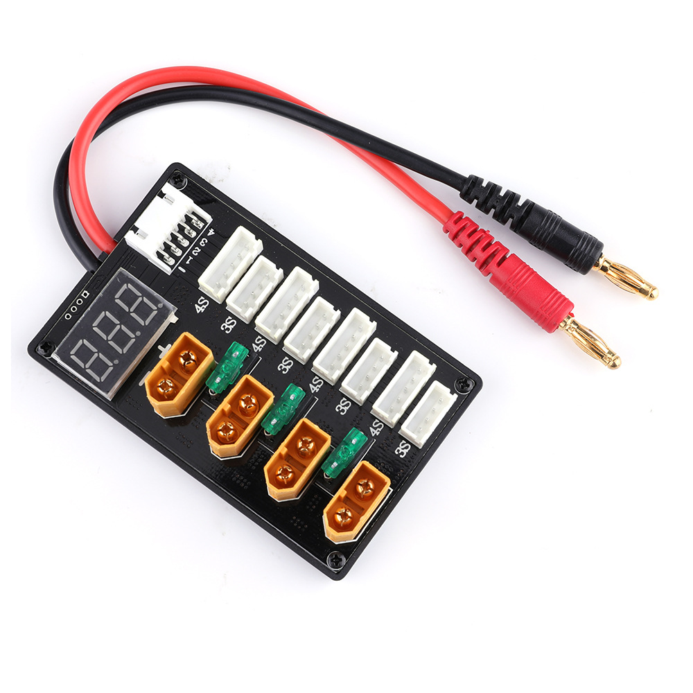 XT60 Cắm 3S 4S Lipo Pin Song S - đánh giá và giá Lipo Parallel Charging Board