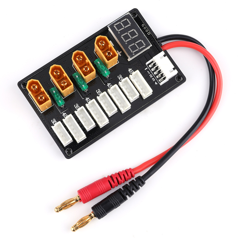 XT60 Cắm 3S 4S Lipo Pin Song S - đánh giá và giá Lipo Parallel Charging Board