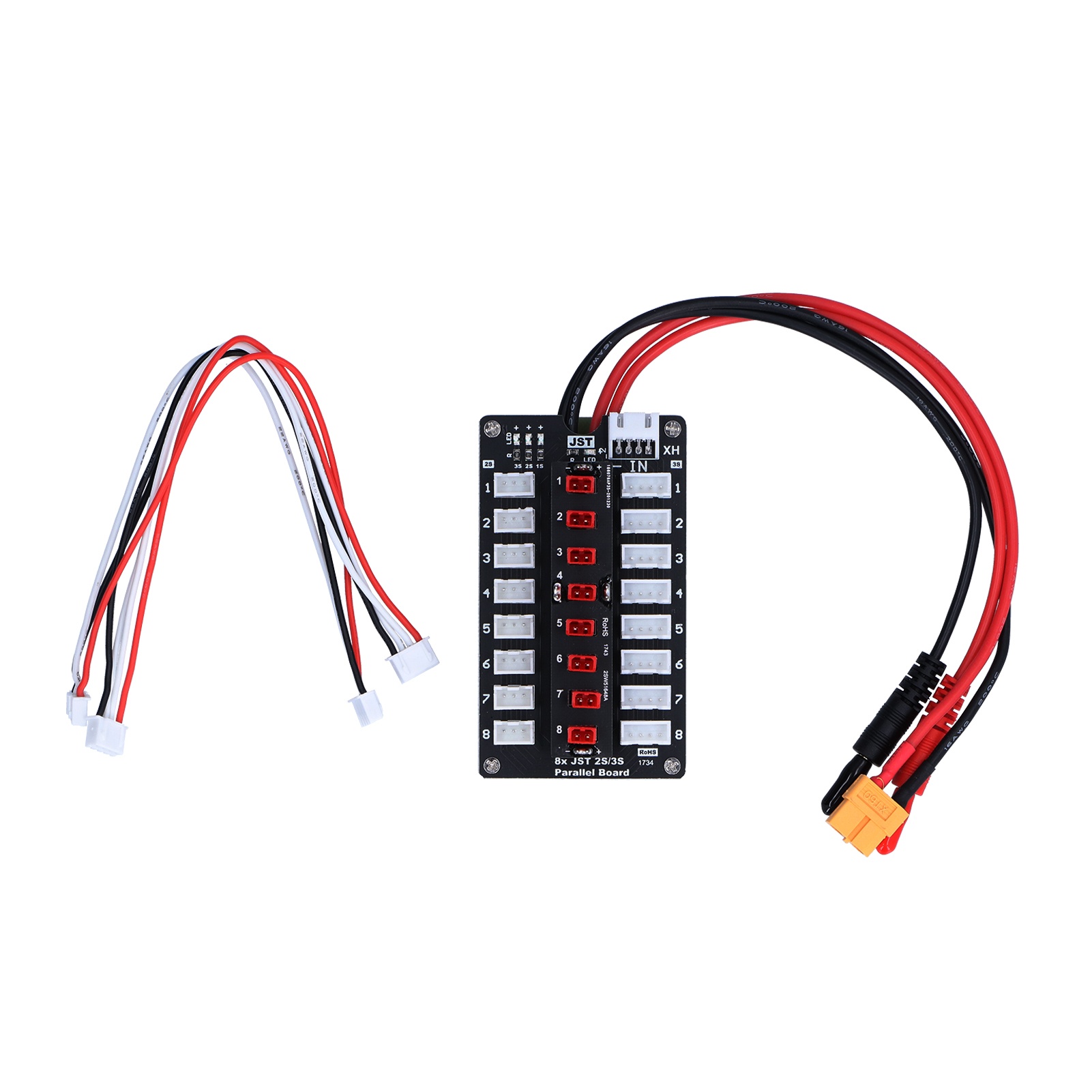 LiPo Charging Board JST Plug X - đánh giá và giá Lipo Parallel Charging Board
