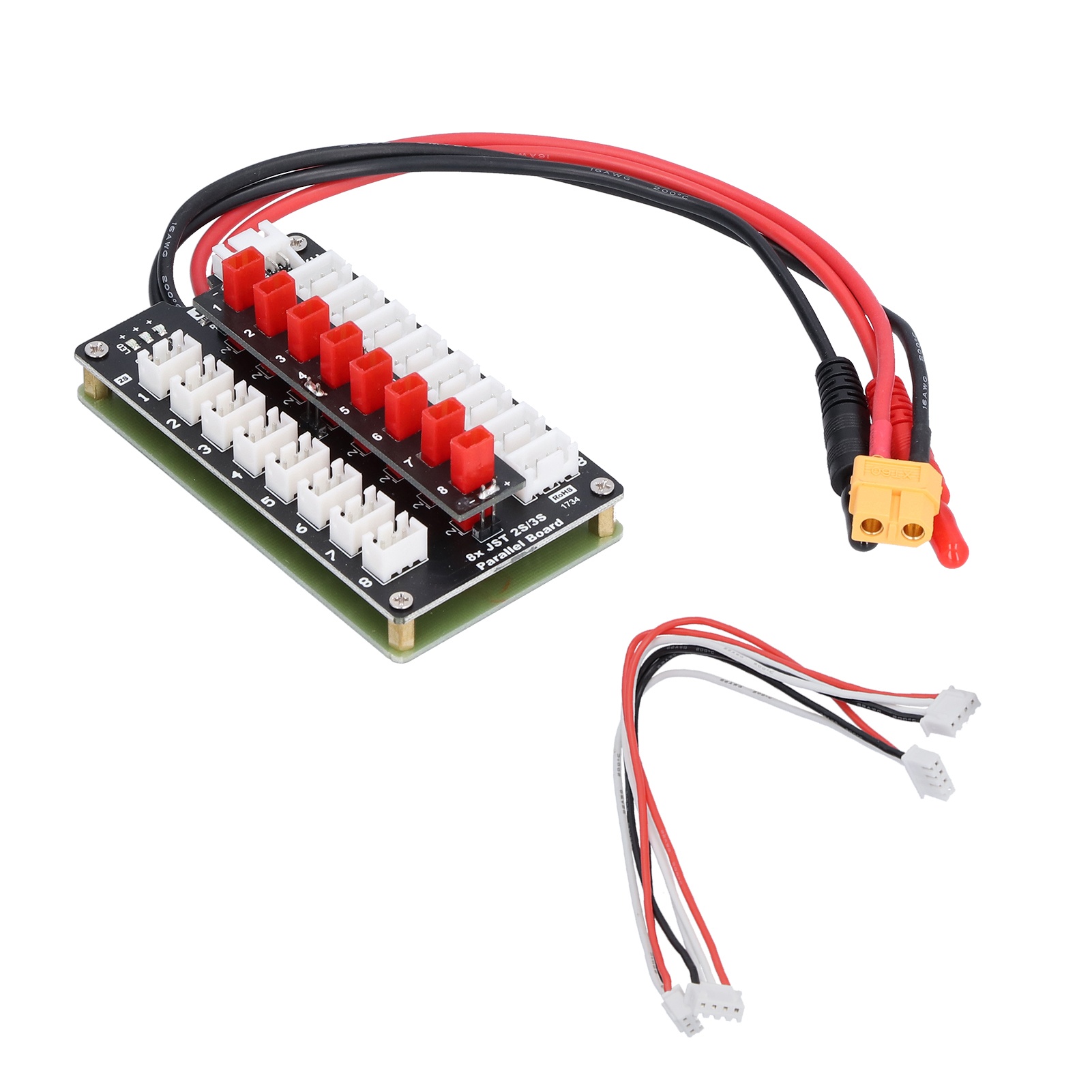 LiPo Charging Board JST Plug X - đánh giá và giá Lipo Parallel Charging Board