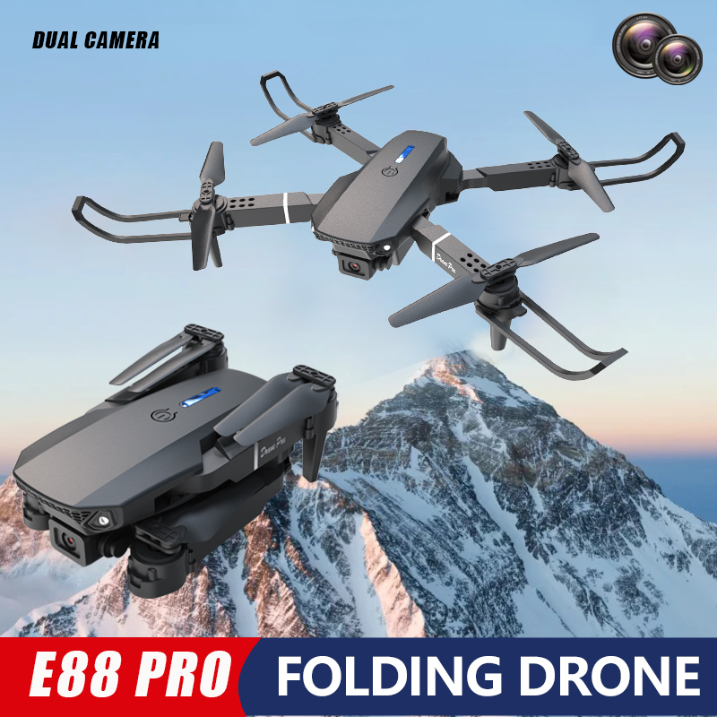 E88 Pro Mini Drone with Dual C - đánh giá và giá Drone Rc E88 Pro