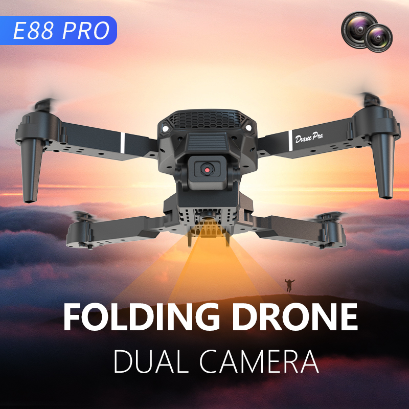 E88 Pro Mini Drone with Dual C - đánh giá và giá Drone Rc E88 Pro
