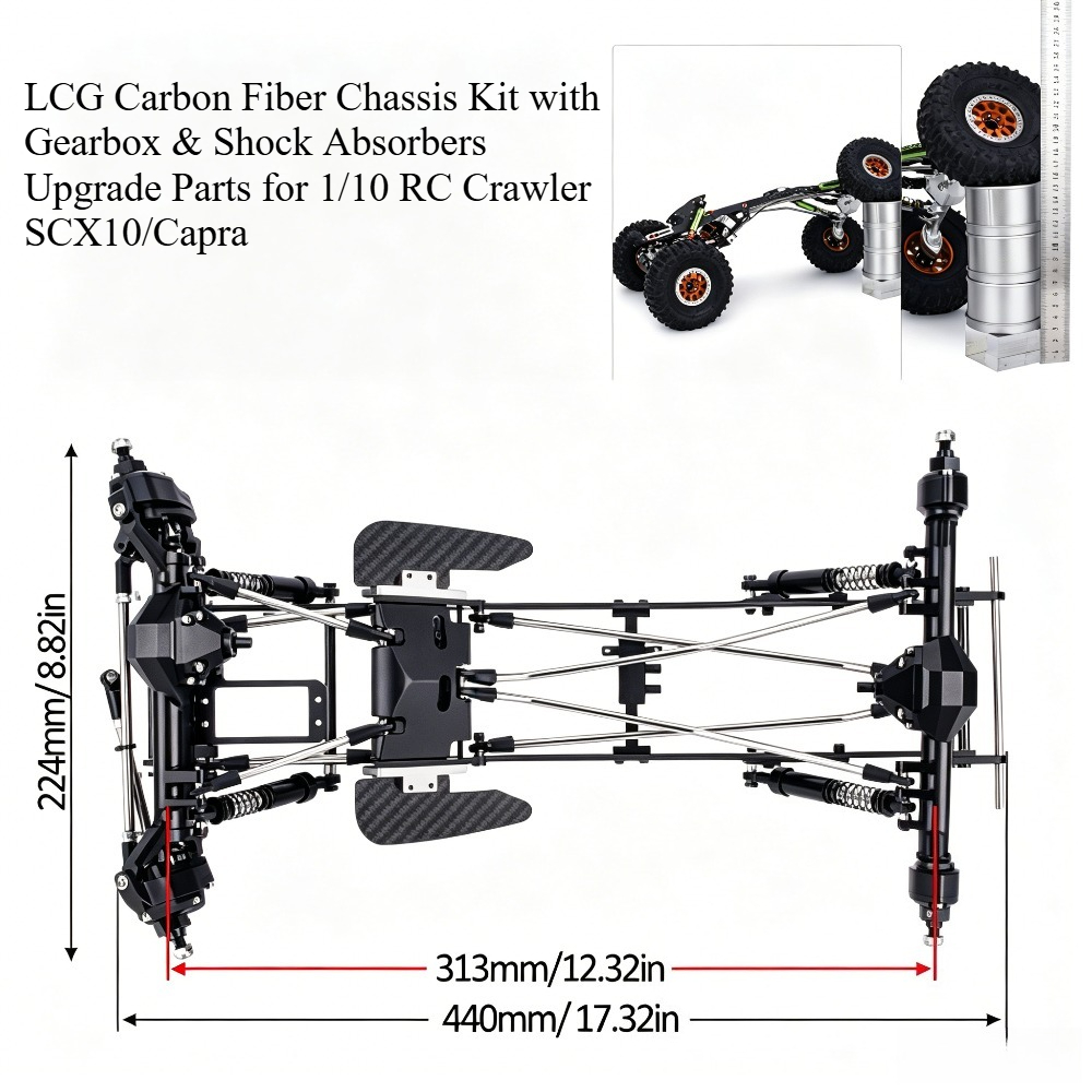 1/10 RC Rock Crawler LCG Carbo - đánh giá và giá Rc Rock Crawler